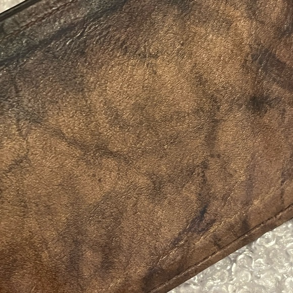 CHRISTIAN DIOR 🔥VINTAGE WALLET GLOVE STEER STUNNING PATINA - Picture 4 of 15
